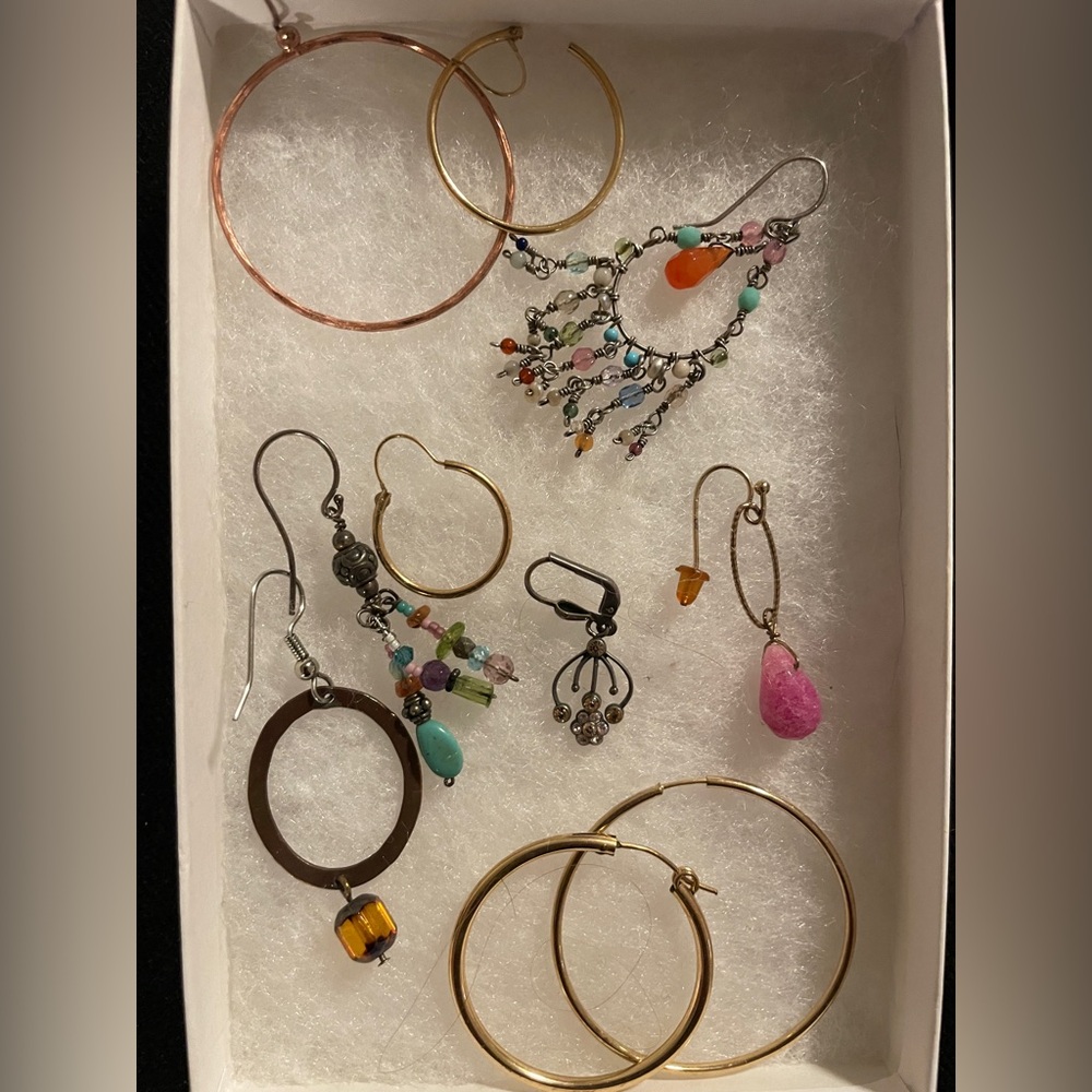 Box of Single Earrings